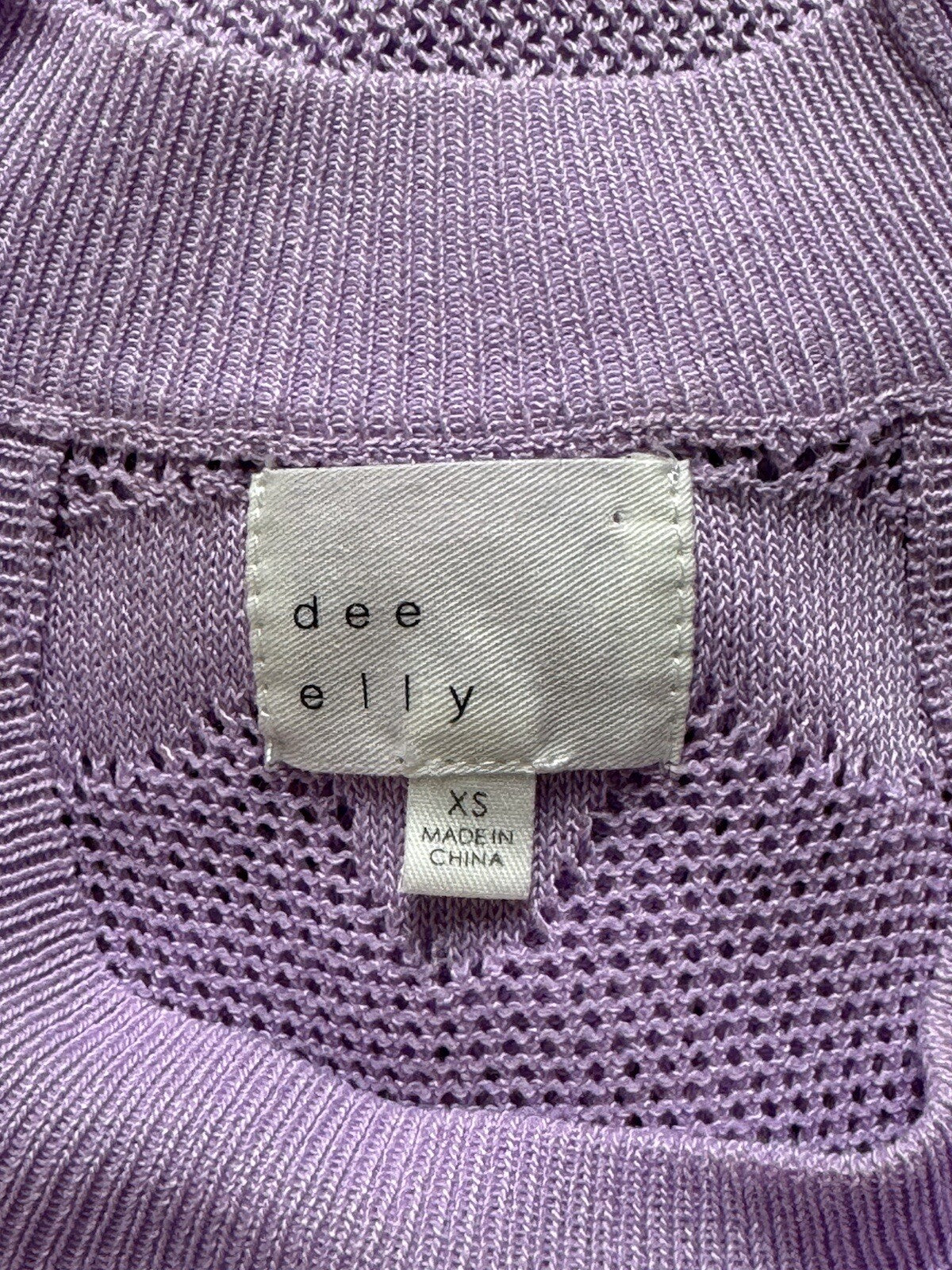 DEE ELLY Crochet Cover Up-Mini Dress Sz XS. (73)