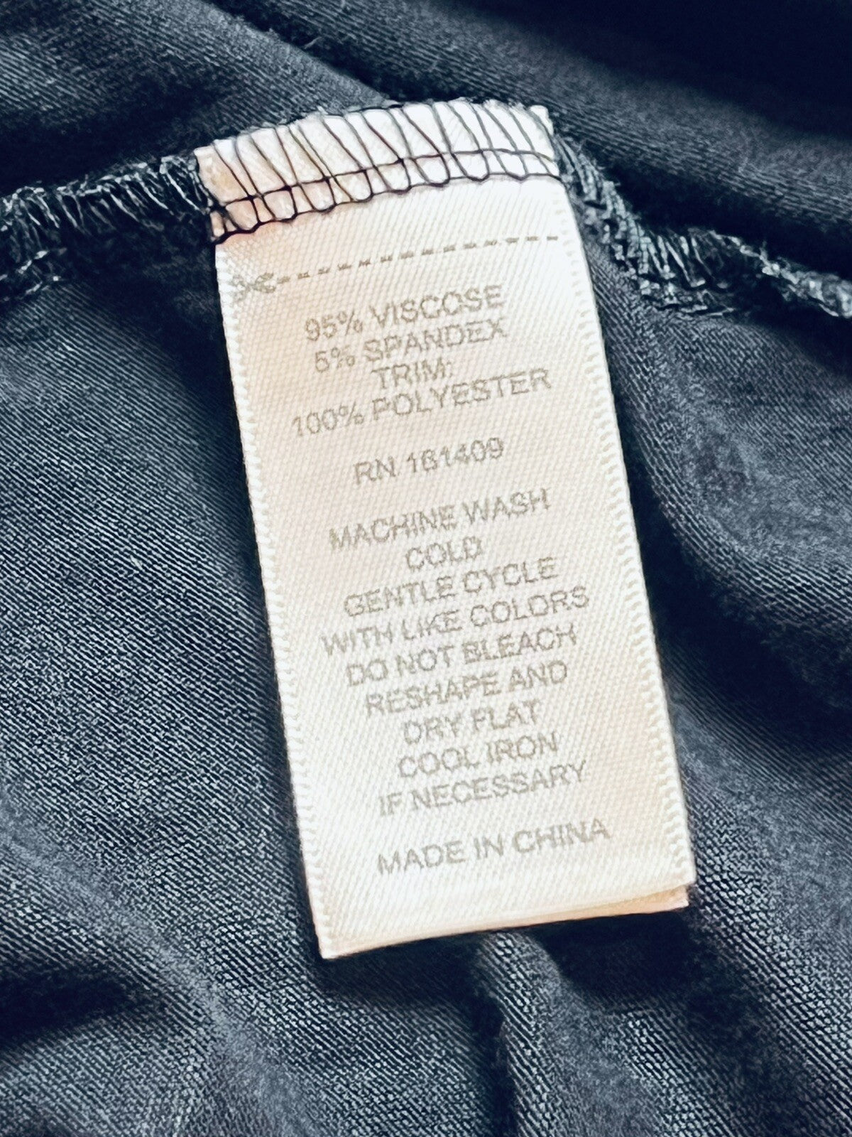 Gre!ge Women’s Black Dress Roses Embroidery Sz XL (4)