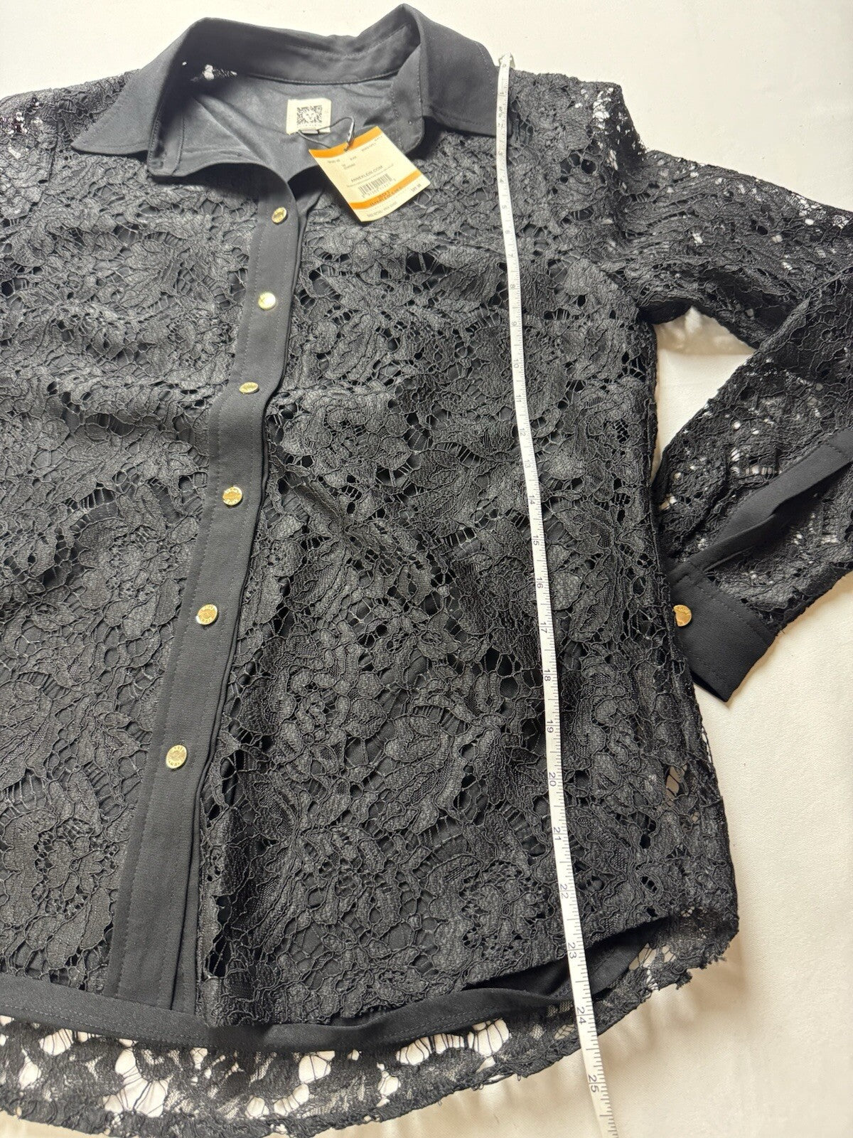 $89 Anne Klein Women’s Lace Long Sleeve Shirt Sz S.   (B.141)