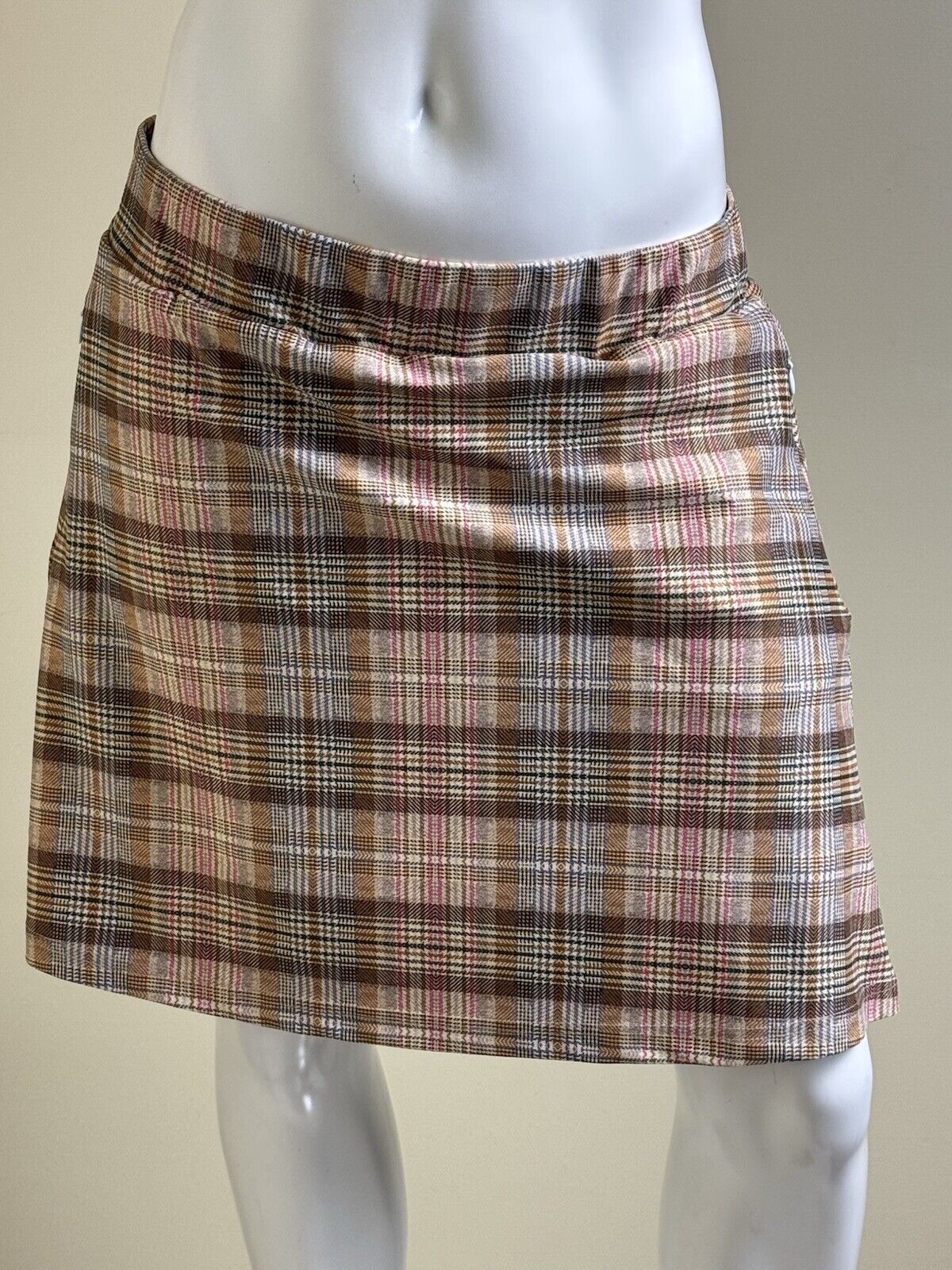 Smith & Quinn Women’s Golf Skort Skirt Plaid Sz L