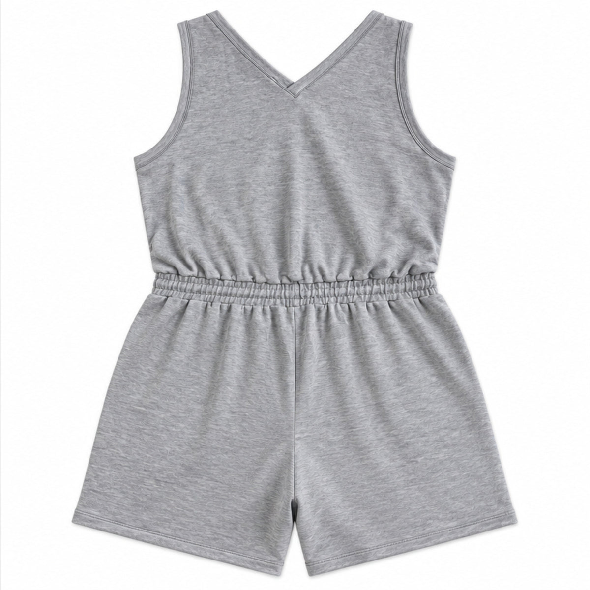 Calvin Klein gray shorts romper size 1X back flat view