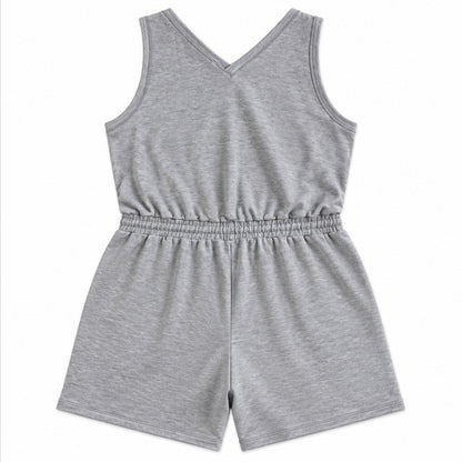 Calvin Klein gray shorts romper size 1X back flat view
