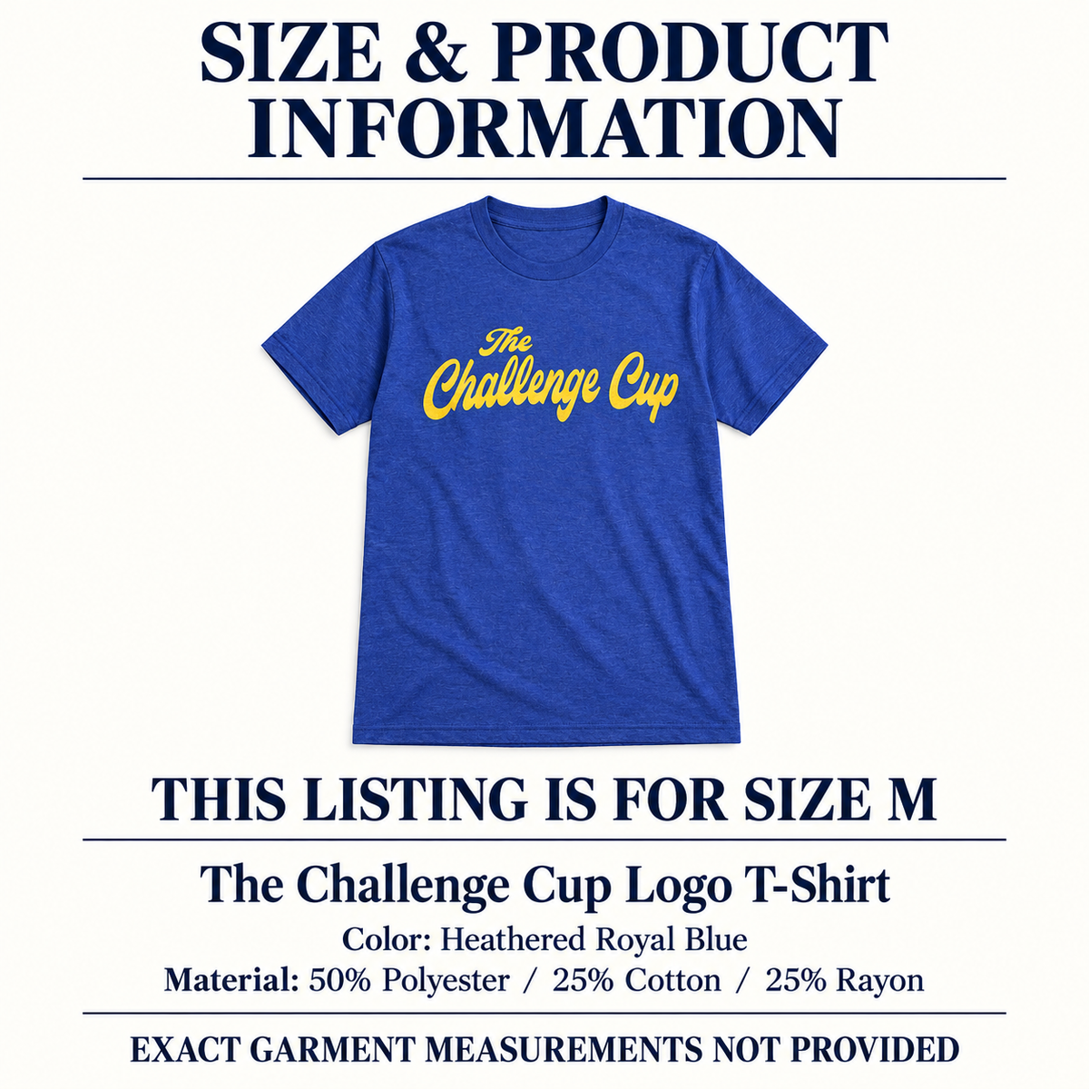 Women’s The Challenge Cup logo T-shirt size M product information