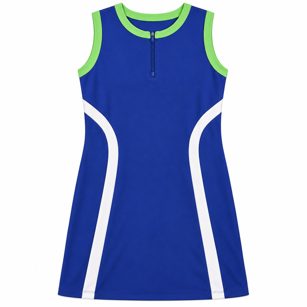 PGA Tour blue sleeveless golf dress size XL front flat product view
