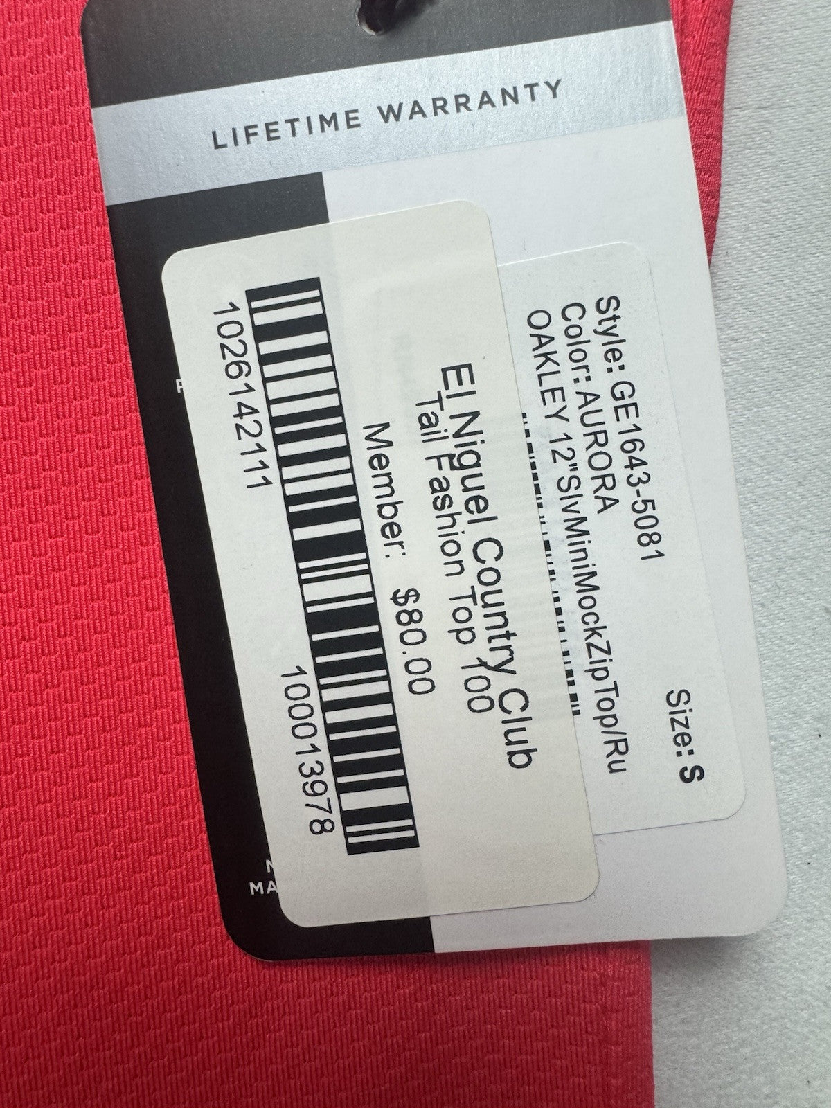 Tail Women's Golf Shirt Red Size S    (B.33)