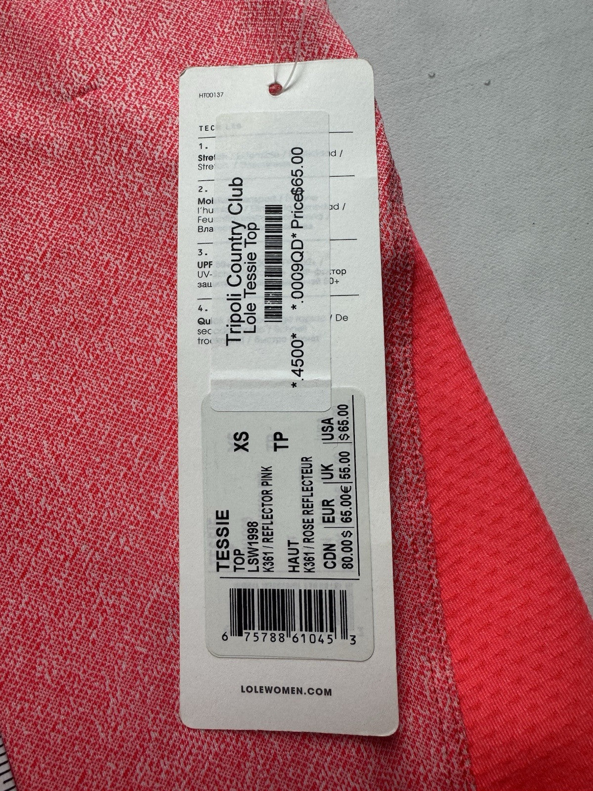 $65 Lole Women’s Golf Shirt Sz XS.  (B.146)