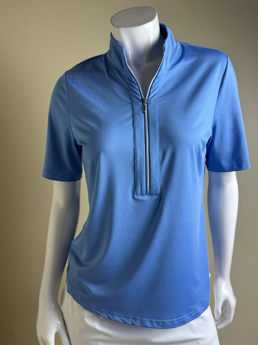 GG Blue Women's Golf Polo Shirt Sz M. (B.44)