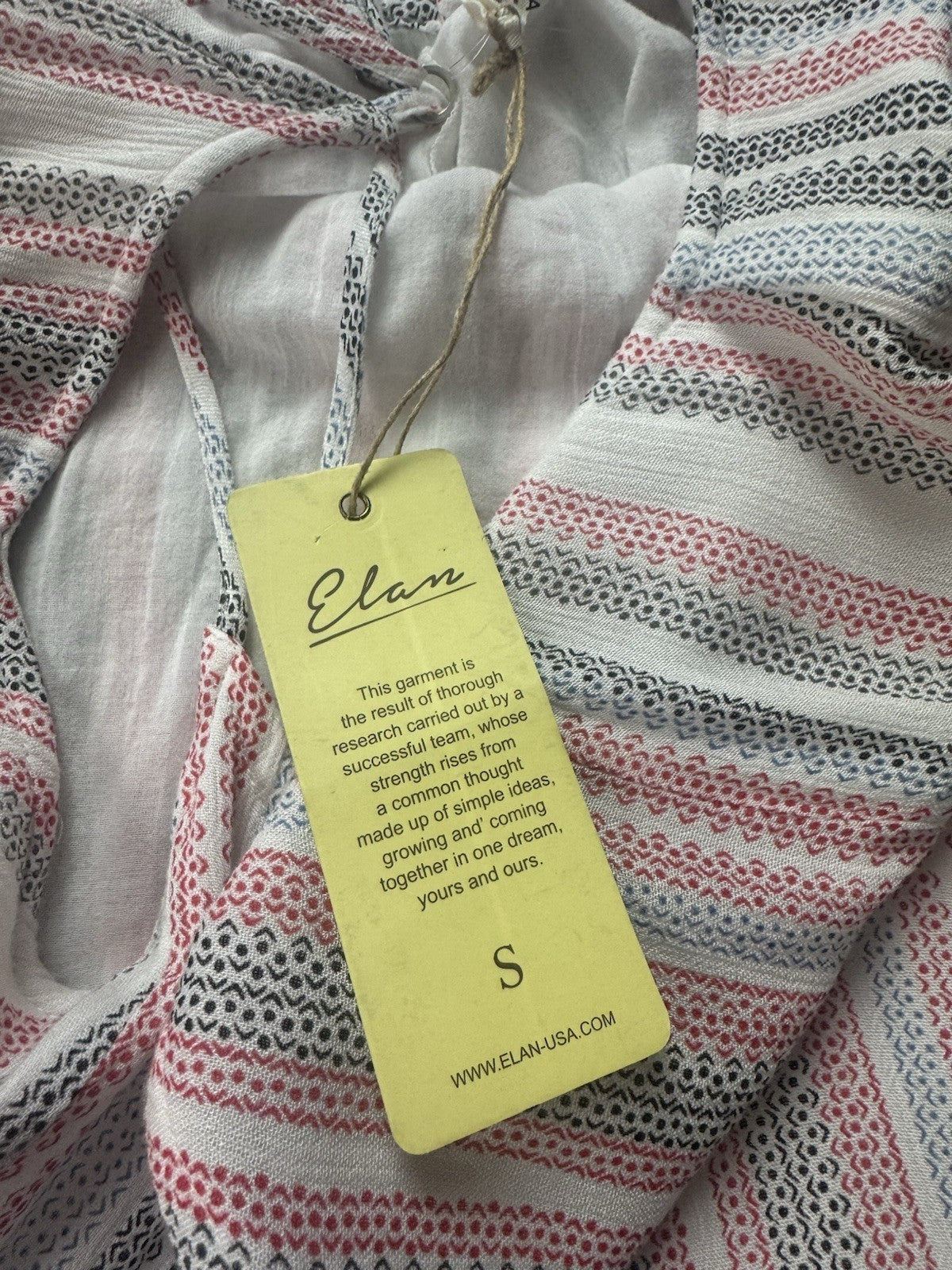 Elan Dress Women’s Sleeveless Lightweight Boho Dress Sz S.     (B.149)