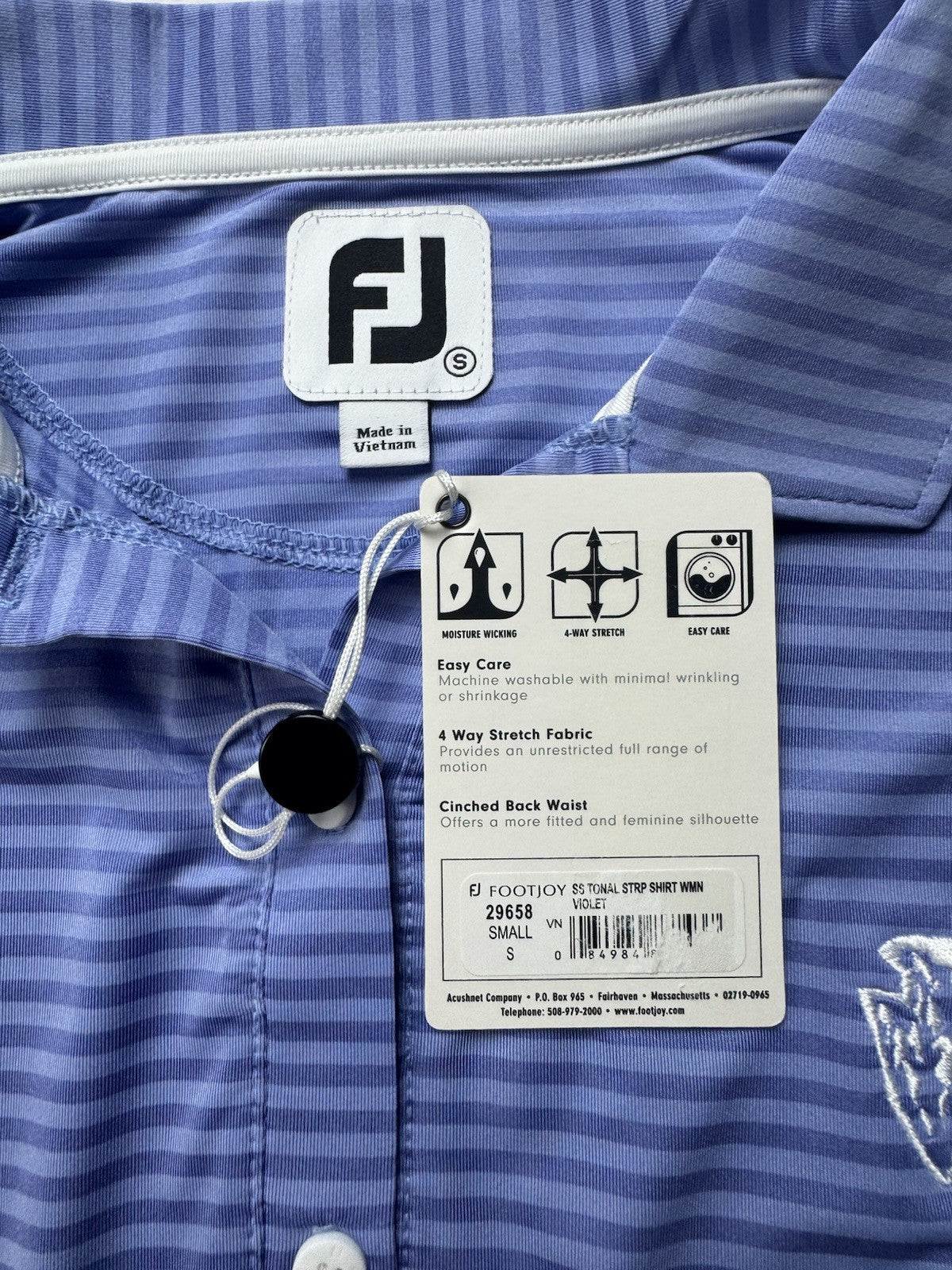 FootJoy Women's Golf Polo Shirt  Sz S  (B. 33)