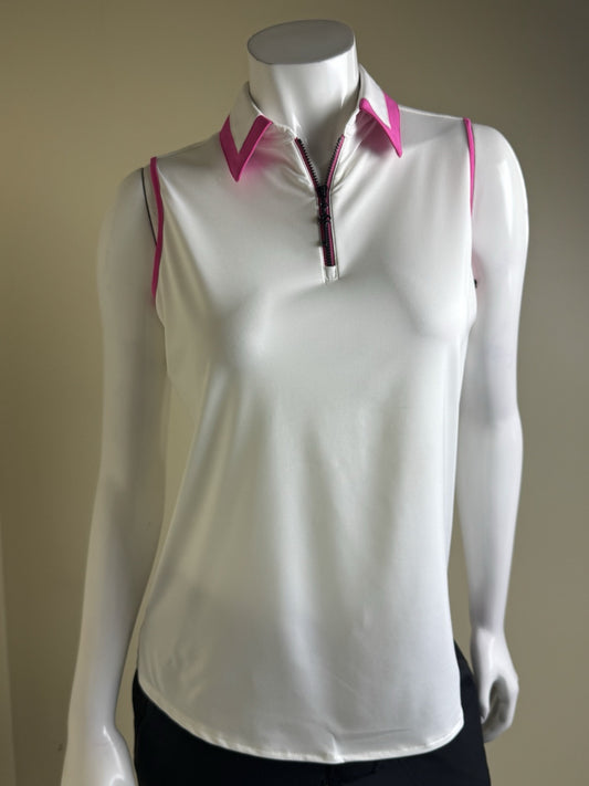 BELYN KEY Women’s Golf Shirt Sz S.    (B.33)