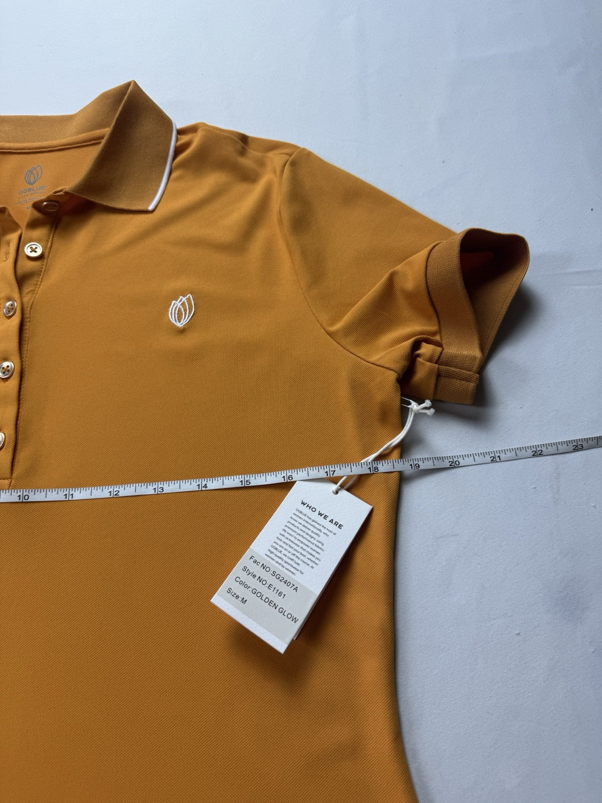 GG Blue Women's Golf Polo Shirt Sz M. (B.33)