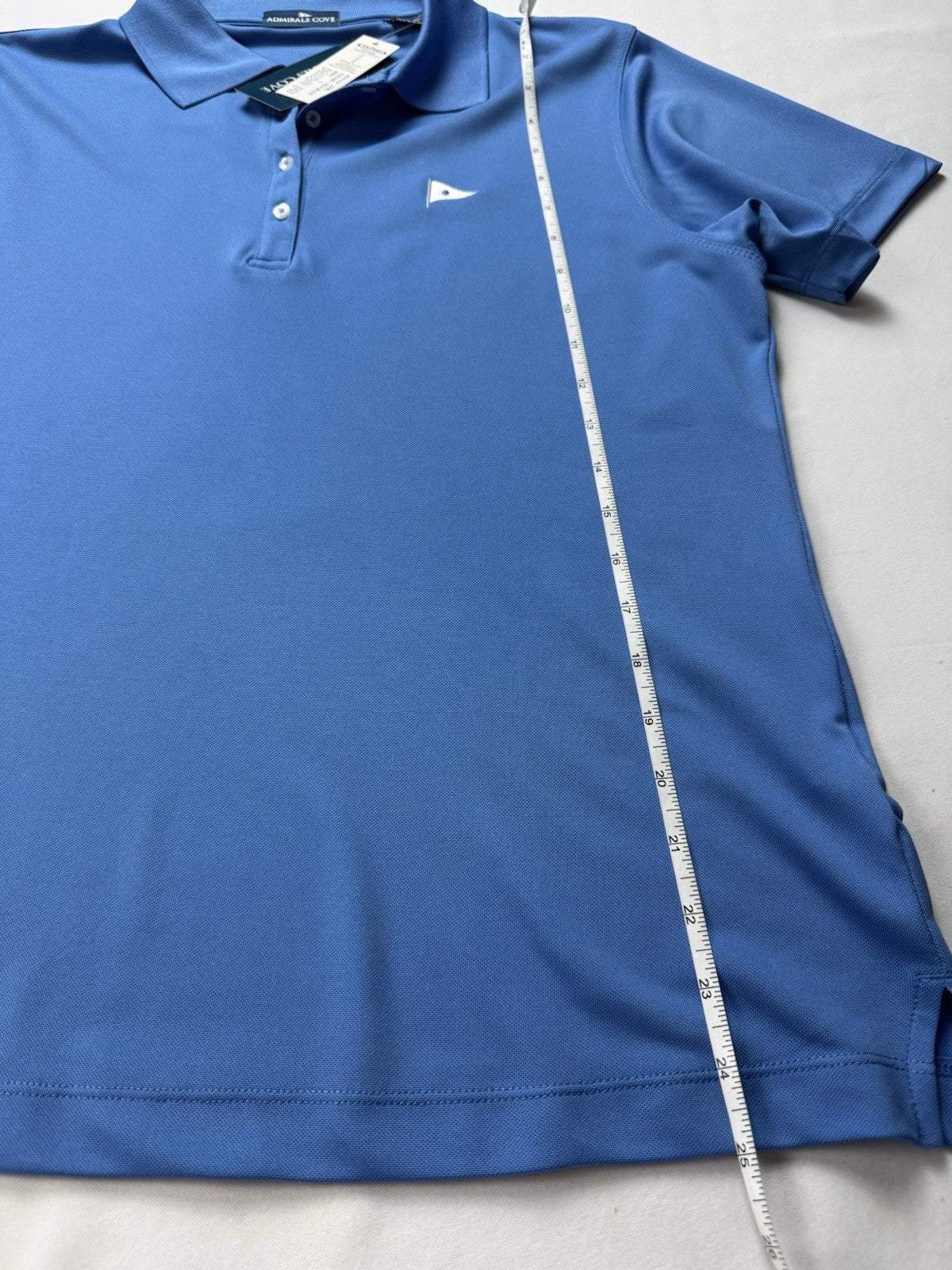 ADMIRALS COVE Women’s Golf Blue shirt Sz L.  (B.39)