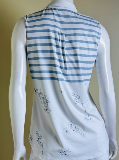 Heather Grey Women’s Golf Shirt Sz M.   (B.44)