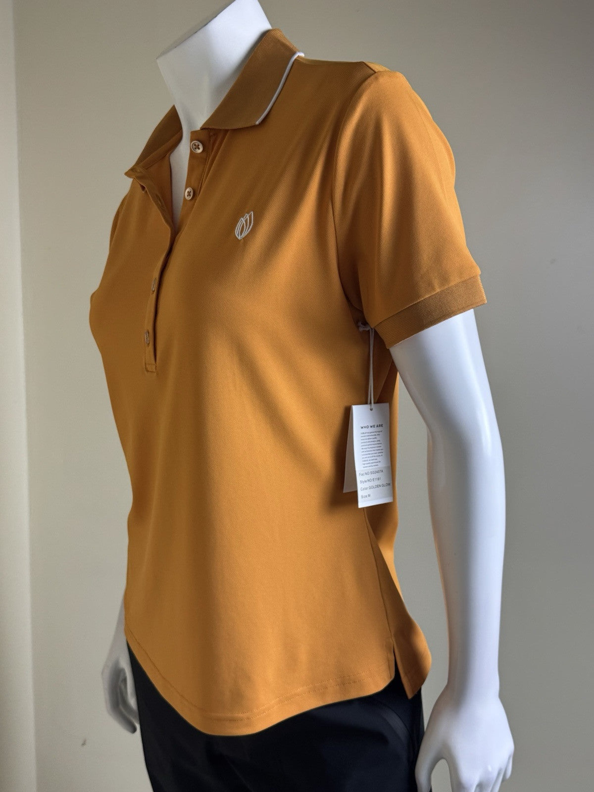 GG Blue Women's Golf Polo Shirt Sz M. (B.33)