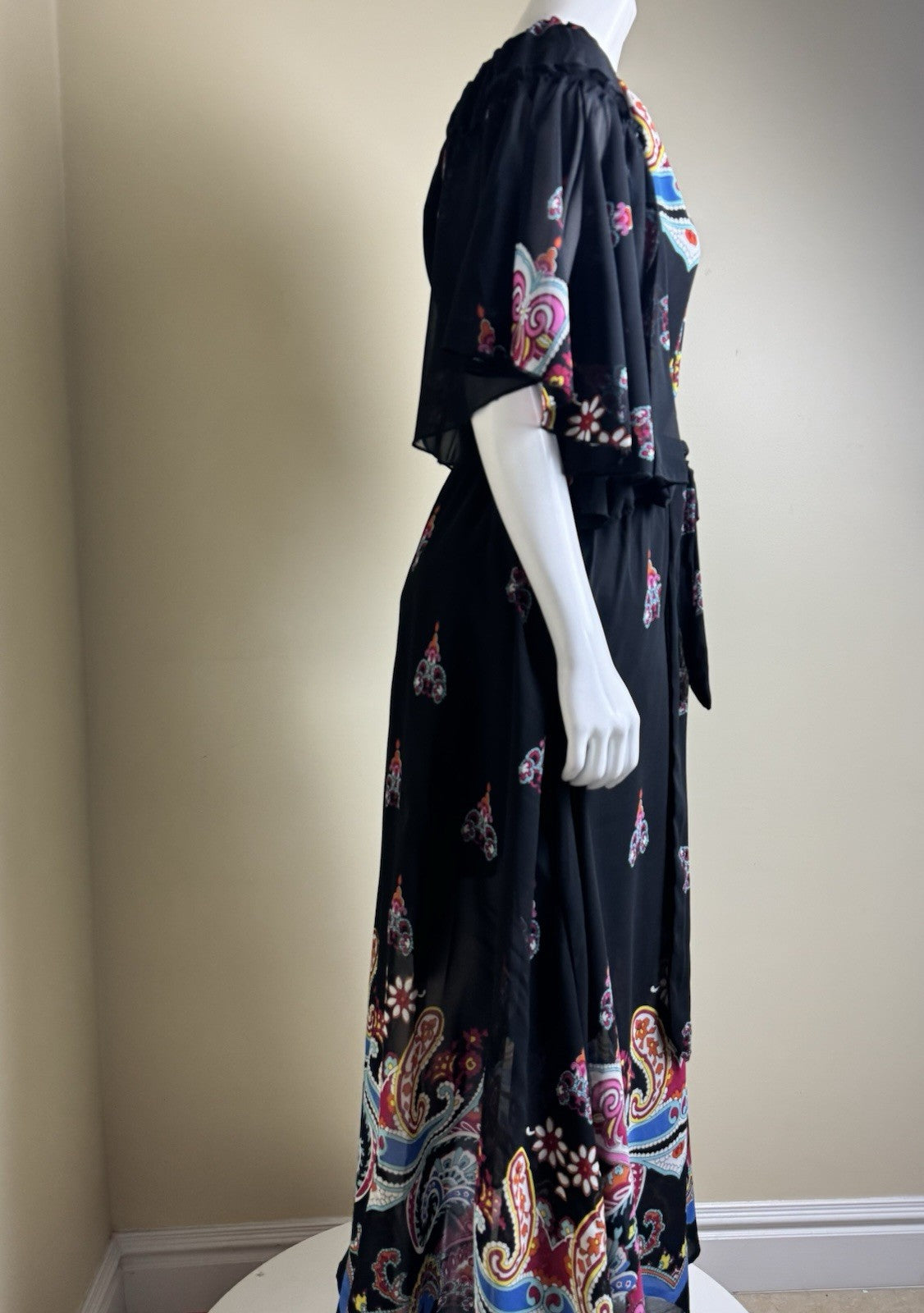 Lalla Nissa Floral Long Dress Size M. (B.149)