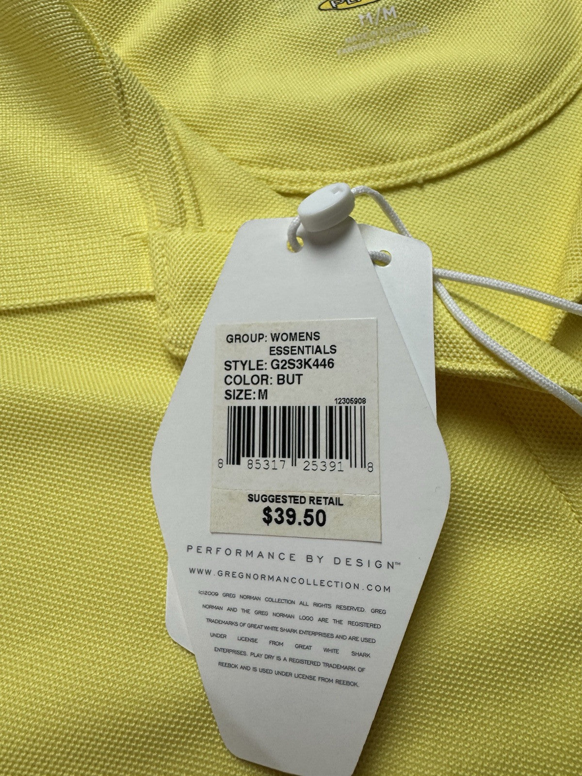 Greg Norman Women's Golf Polo Shirt Sz M (B.44)