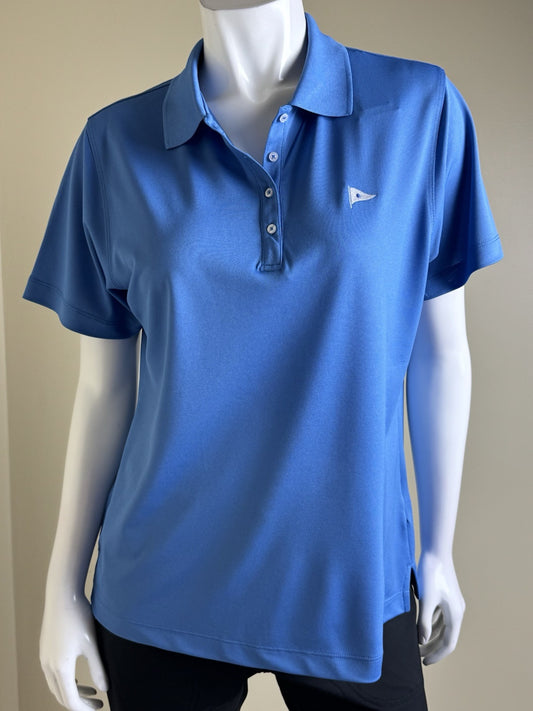 ADMIRALS COVE Women’s Golf Blue shirt Sz L.  (B.39)