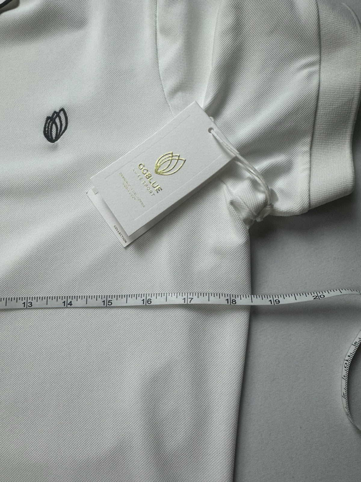 GG Blue Women's Golf Polo Shirt Sz M. (B.44)