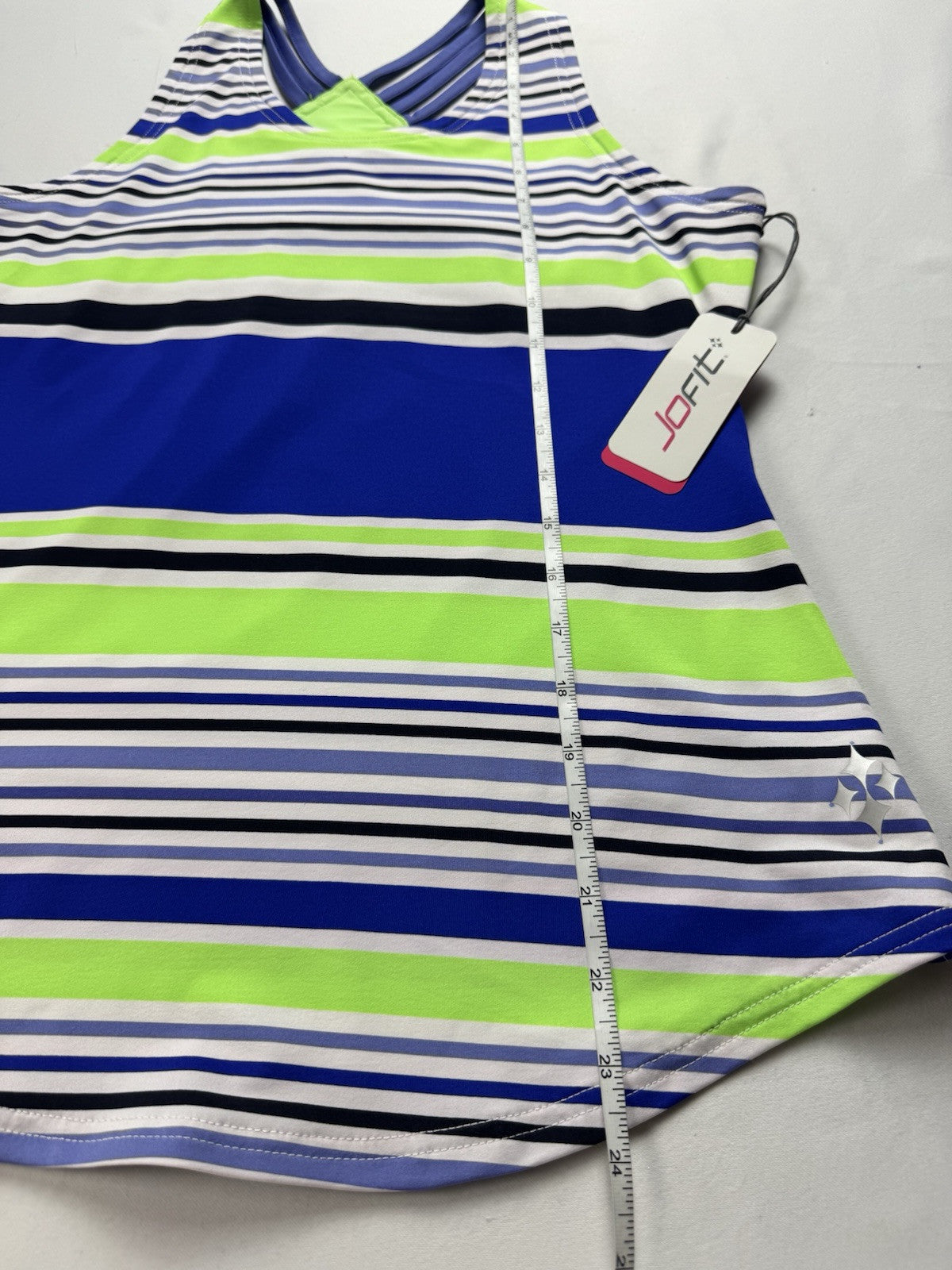 JOFIT Women's Golf Polo Top Size S Stripes         (B.148)