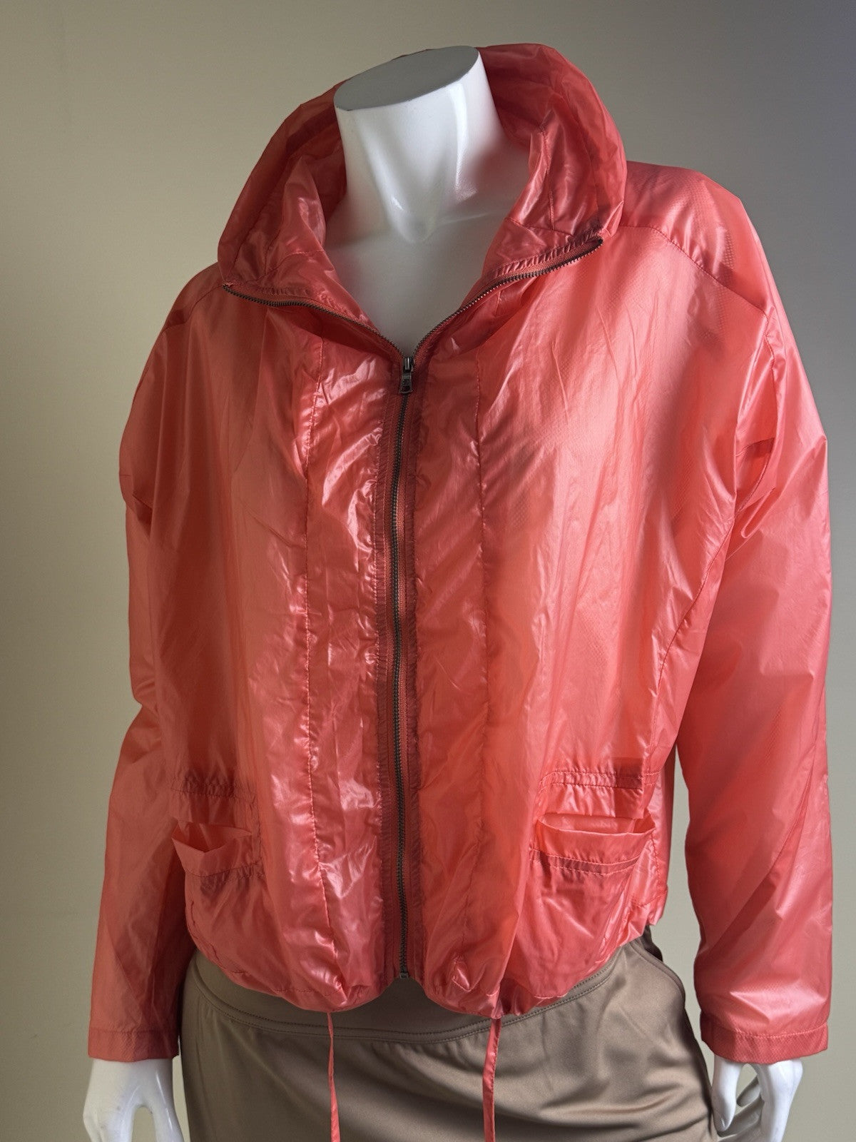 $129 Inspired Style Women's Orange Windbreaker Size M.      (B.43/1)