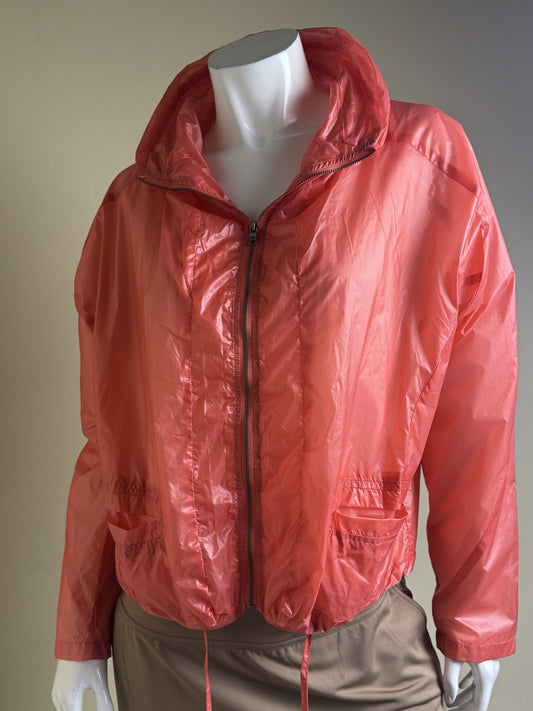 $129 Inspired Style Women's Orange Windbreaker Size M.      (B.43/1)