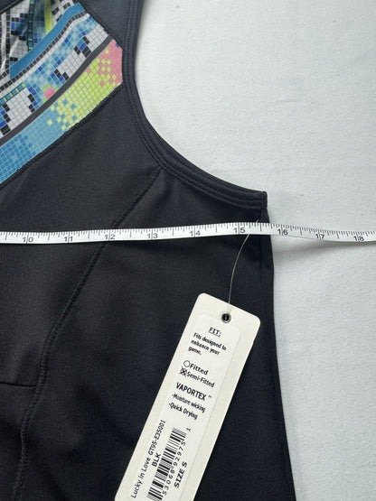 Lucky In Love Women’s Top Sleeveless Tennis Golf Shirt Sz S.     (B.33)