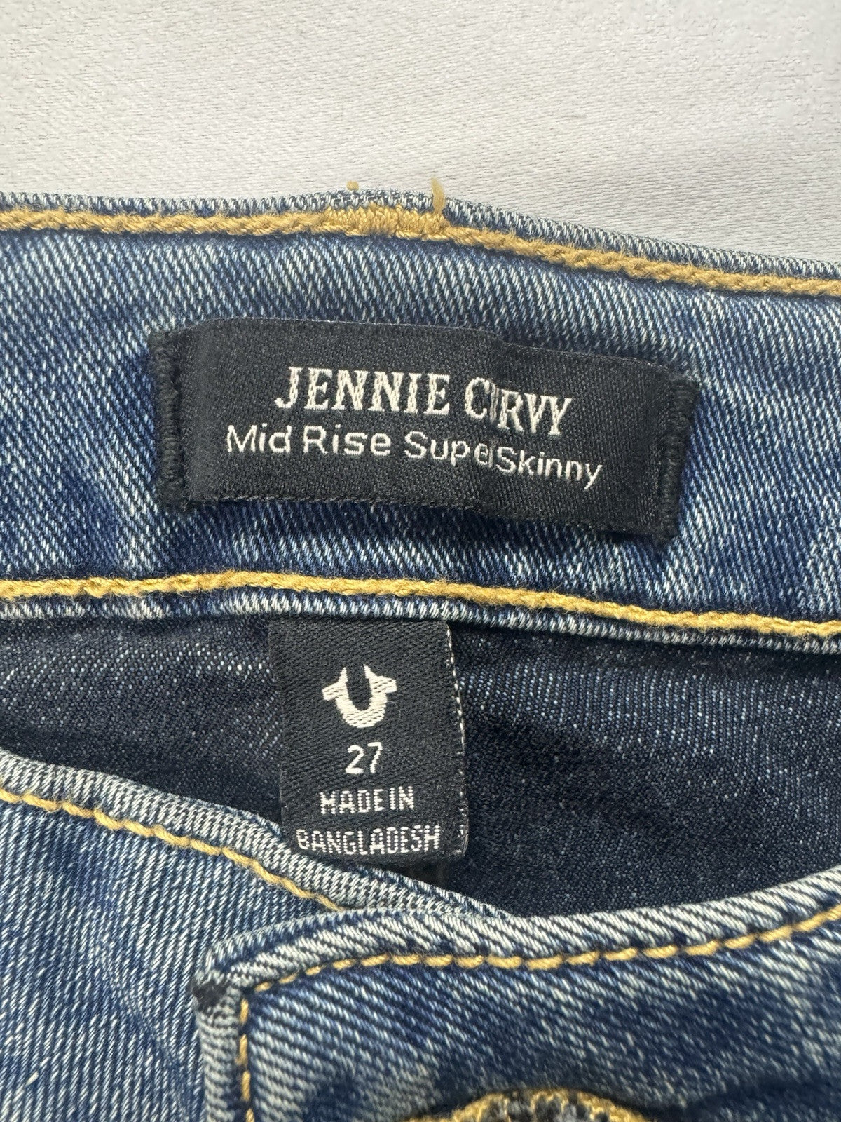 $179 True Religion Brand Jeans Women’s Jenny Curvy Jeans Sz 27.   . (B.114)