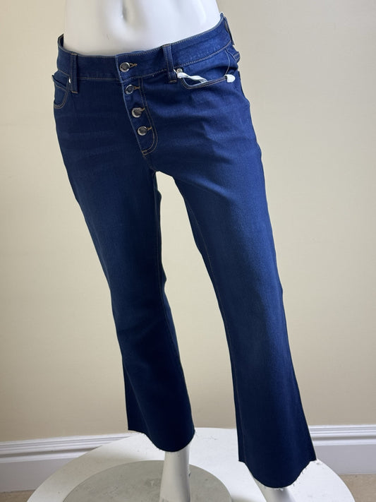 $98 Tahiti Women’s Dark Blue Jeans Sz 12P.  (B.118)
