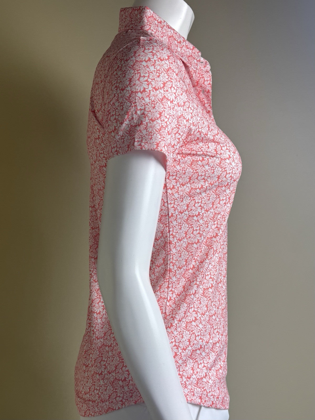 Straight Down Women's Bloom Golf Polo shirt Sz S.  (B.44)