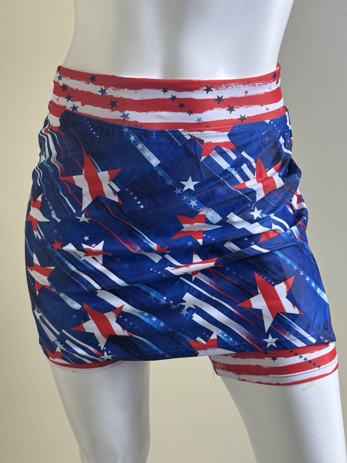 Skort Obsession Women's Golf Skort Flag Printed Sz XS (B.43)