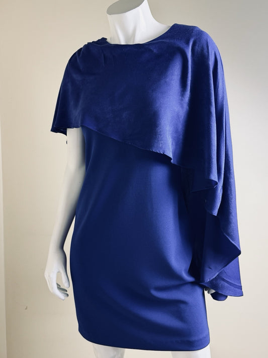 $129 DKNY Women’s Cape Dress Size 4. (B.147)