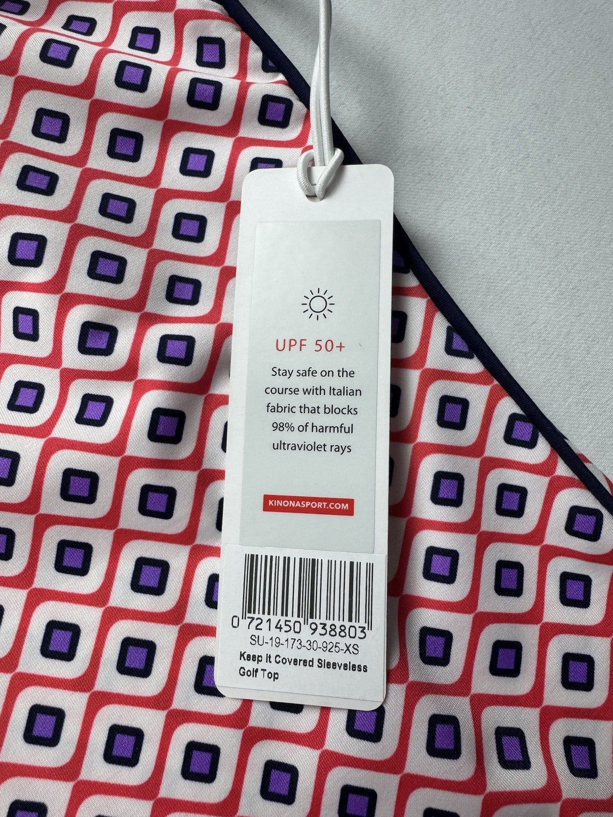 KINONA Women’s Sleeveless Golf Shirt Floral Sz XS.   (B.148)