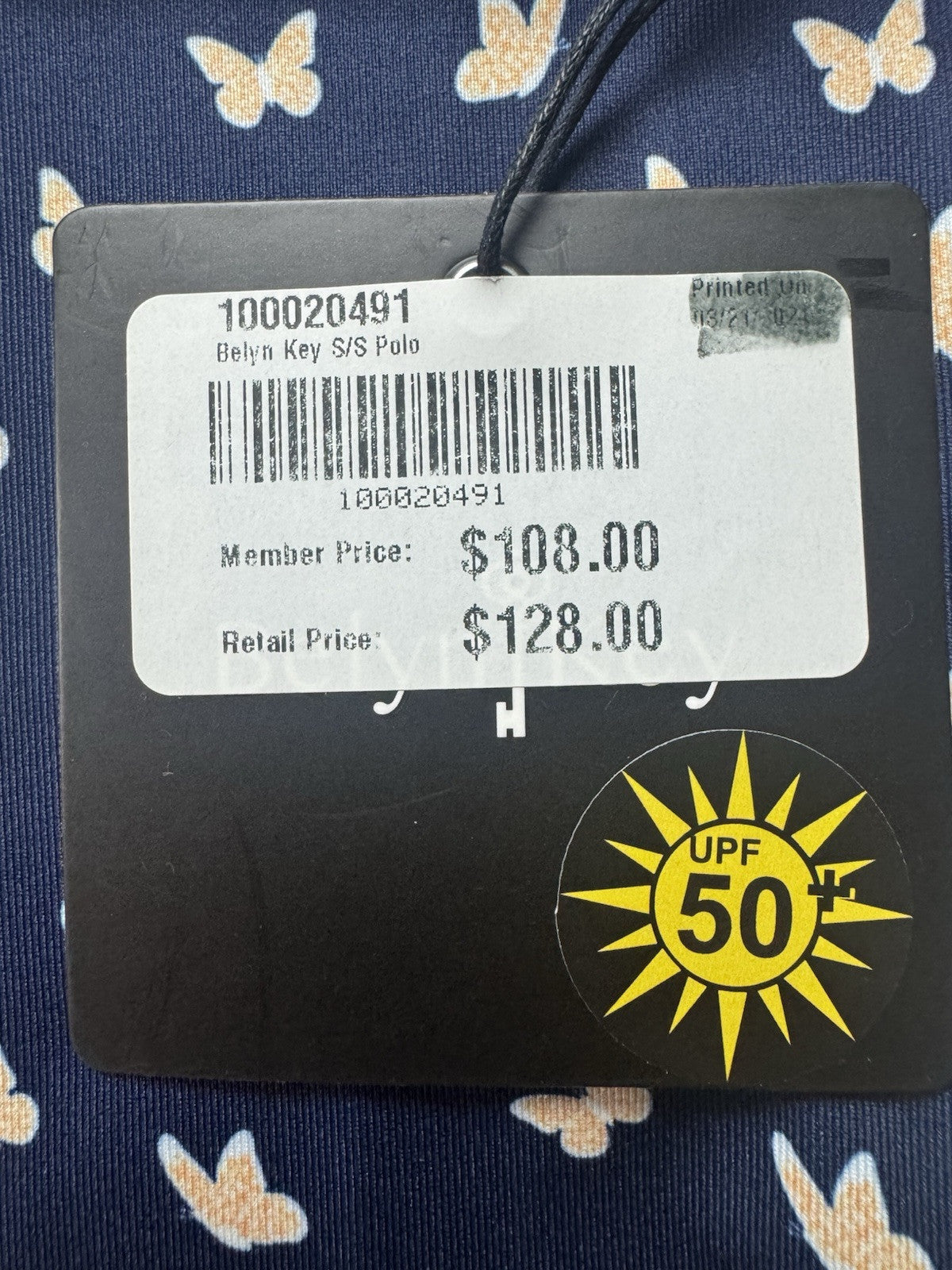 BELYN KEY Women’s Golf Shirt Sz S.    (B.33)