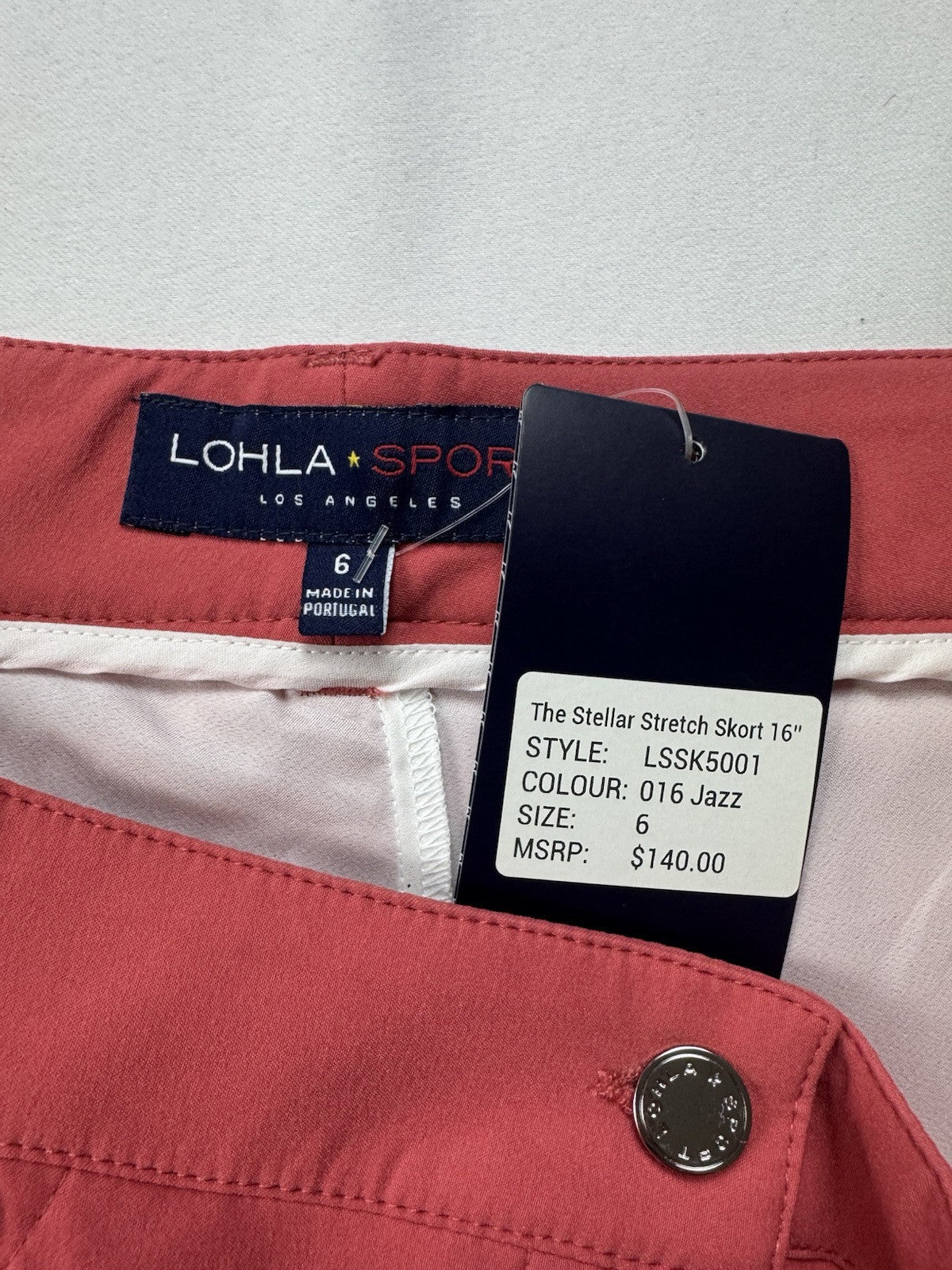 $140 LOHLA Sport Golf Skort The Stellar Skirt  Sz 6.     (B.44)
