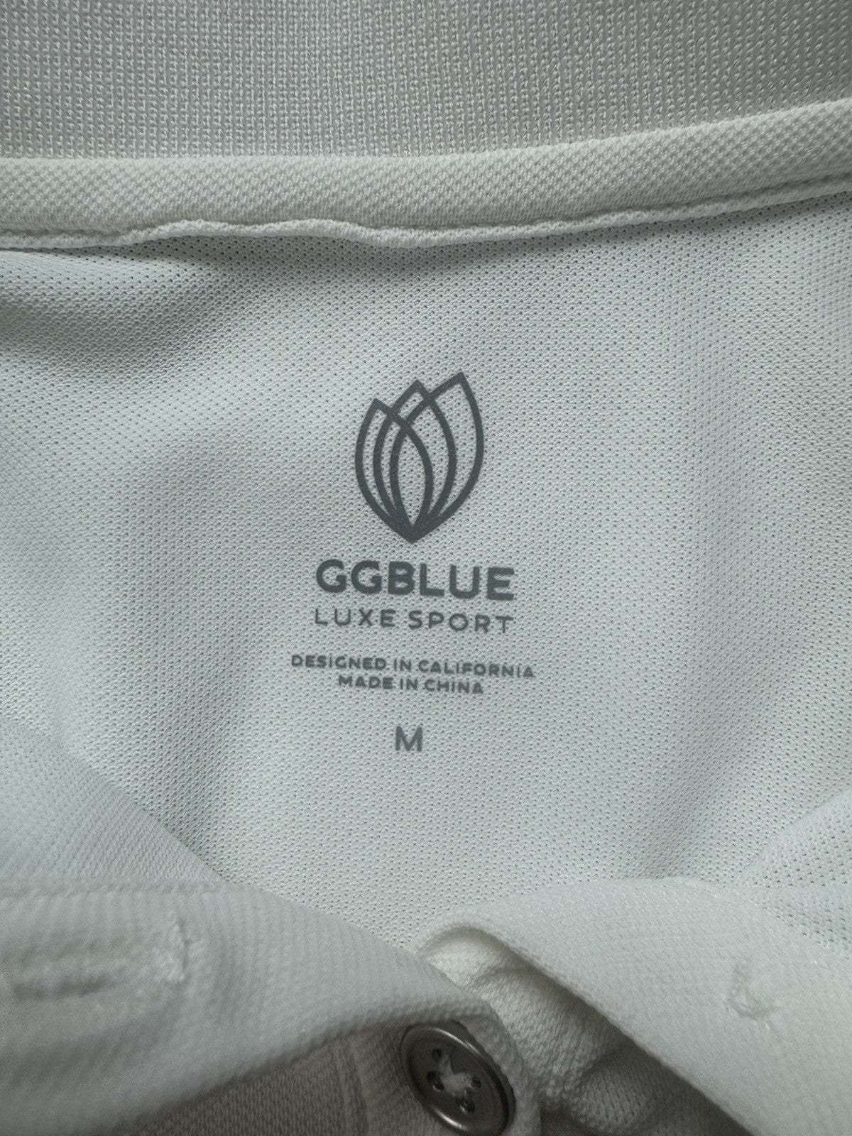 GG Blue Women's Golf Polo Shirt Sz M. (B.44)