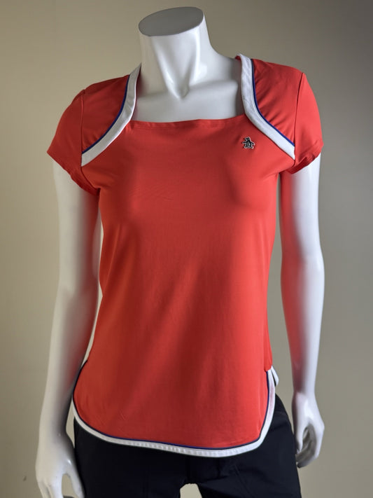 $90 An Original Penguin by Munsingwear Women’s Golf shirt Sz S.     (B.33)