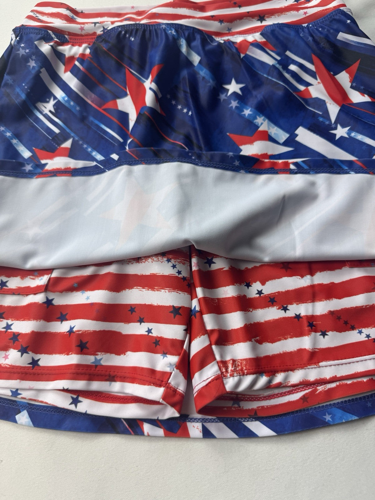 Skort Obsession Women's Golf Skort Flag Printed Sz XS (B.43)
