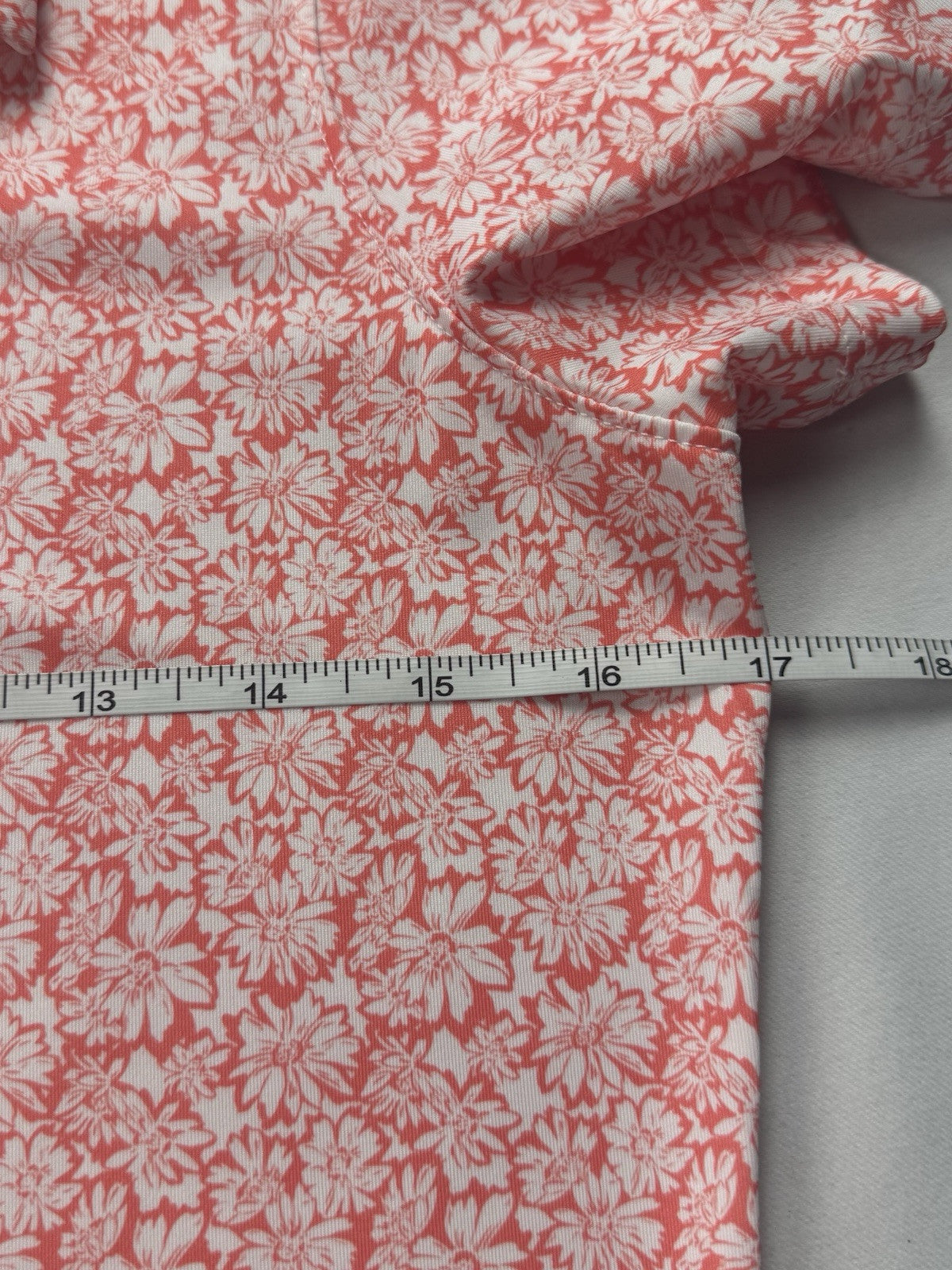 Straight Down Women's Bloom Golf Polo shirt Sz S.  (B.44)