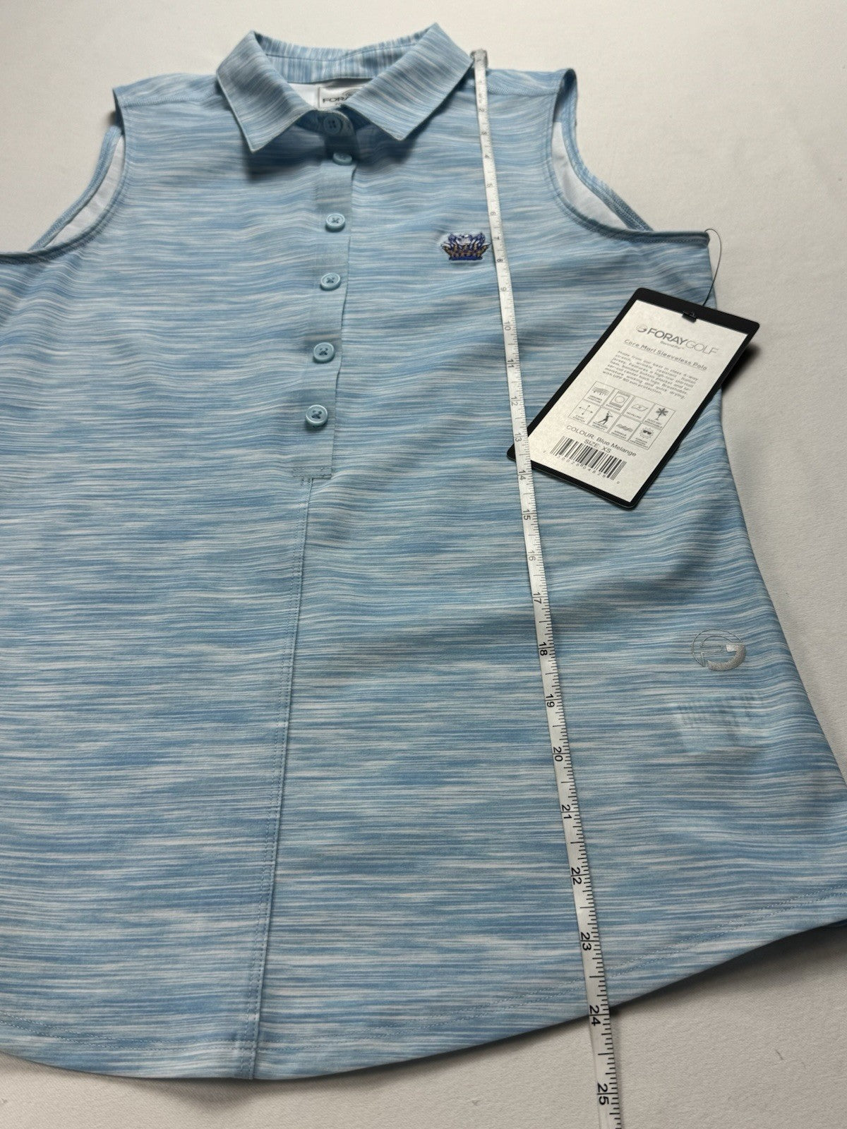 Foray Golf Womens Sleeveless Golf Polo Shirt. Sz XS.   (B.148)