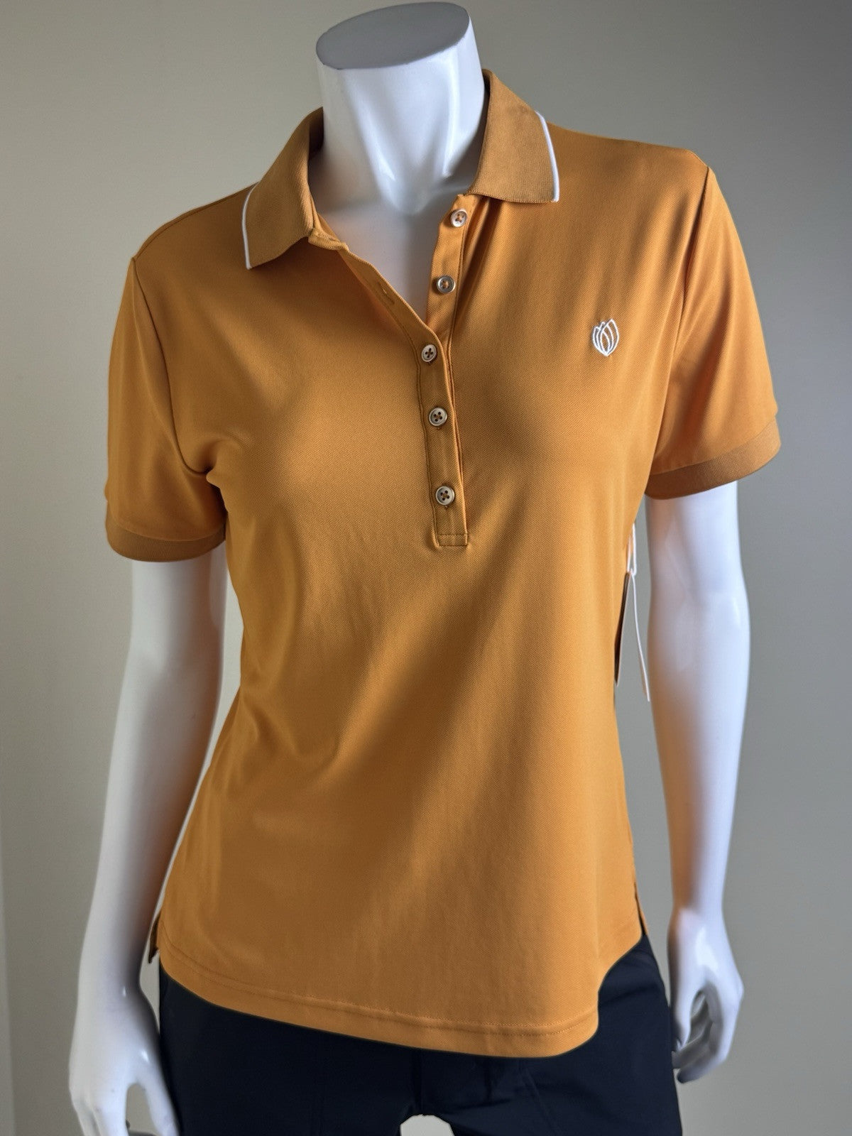 GG Blue Women's Golf Polo Shirt Sz M. (B.33)