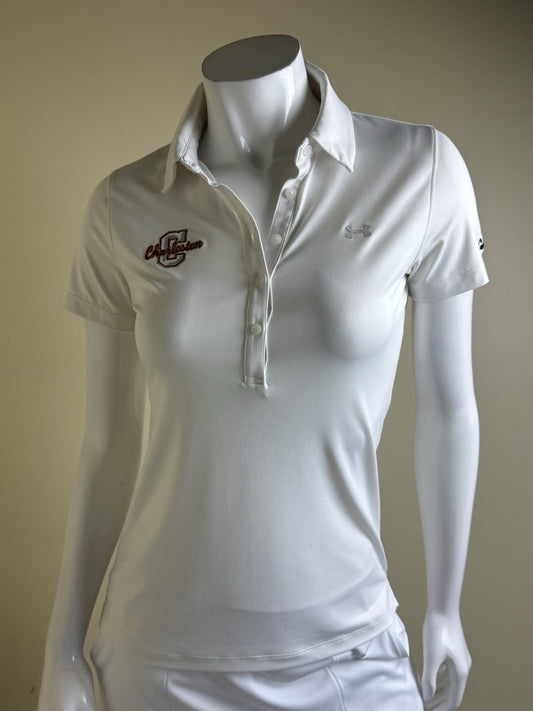 Under Armour Women's Golf Tennis Shirt CHARLESTON Logo Sz XS   (B.146)