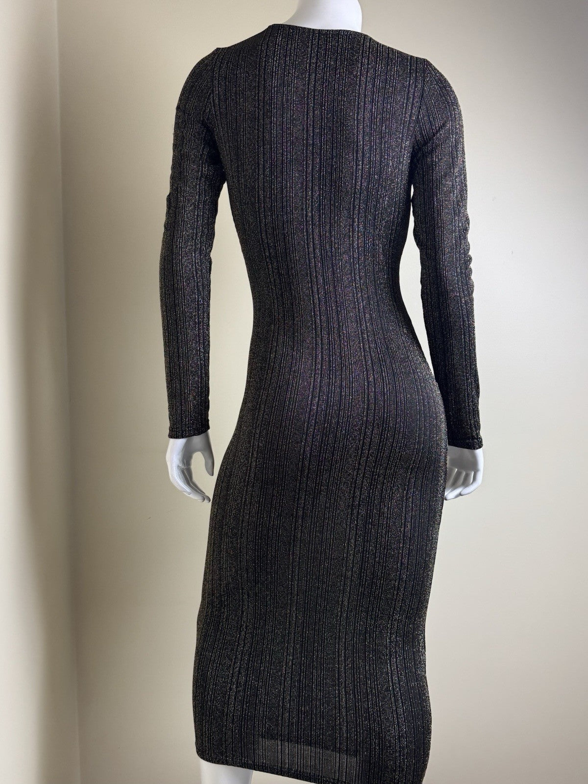 Magia USA V Neck Long Sleeve Dress Women’s Sz L.     (B.149)
