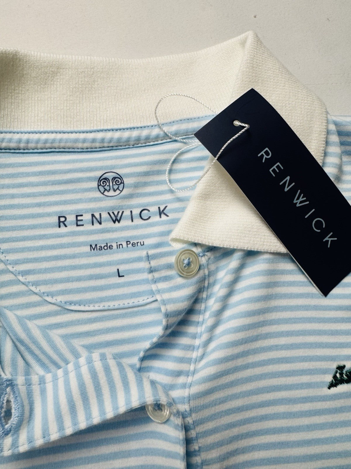 Renwick Women’s Polo Golf Shirt Sz L.      (B.43)