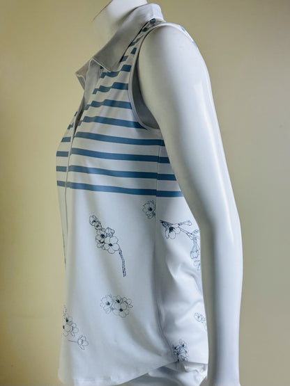 Heather Grey Women’s Golf Shirt Sz L.   (B.44)