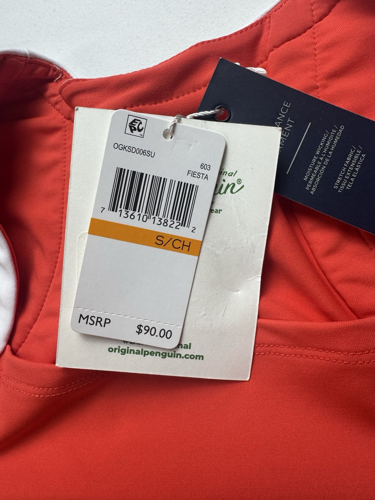 $90 An Original Penguin by Munsingwear Women’s Golf shirt Sz S.     (B.33)