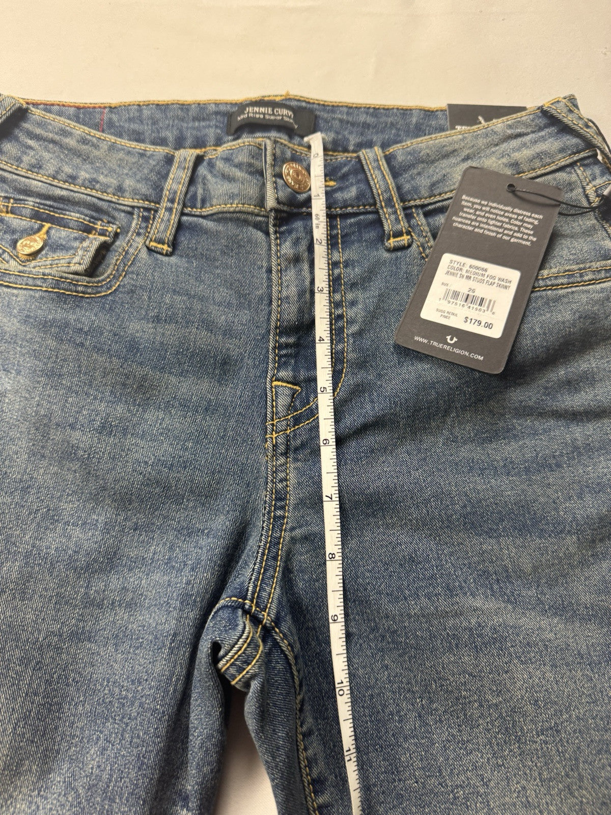 $179 True Religion Brand Jeans Women’s Jenny Curvy Jeans Sz 26.   . (B.114)