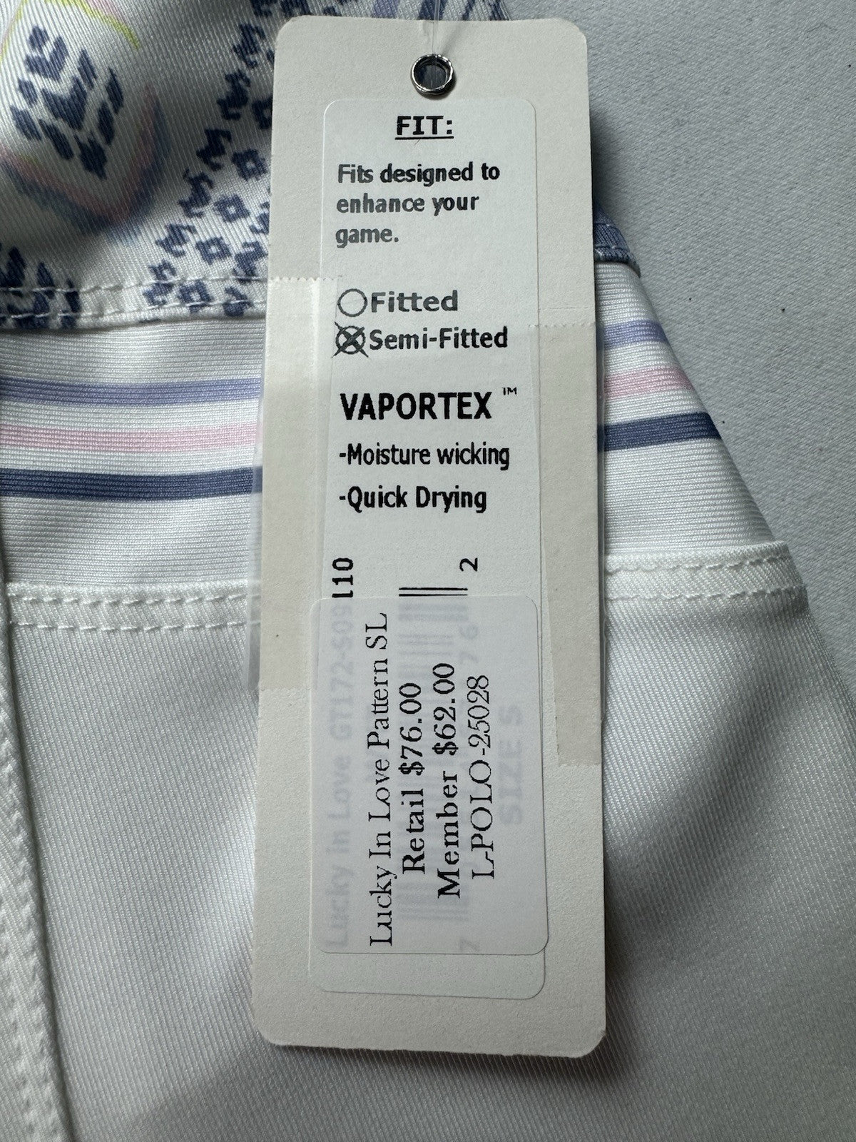 Lucky In Love Women’s Top Sleeveless Tennis Golf Shirt Sz S.     (B.33)