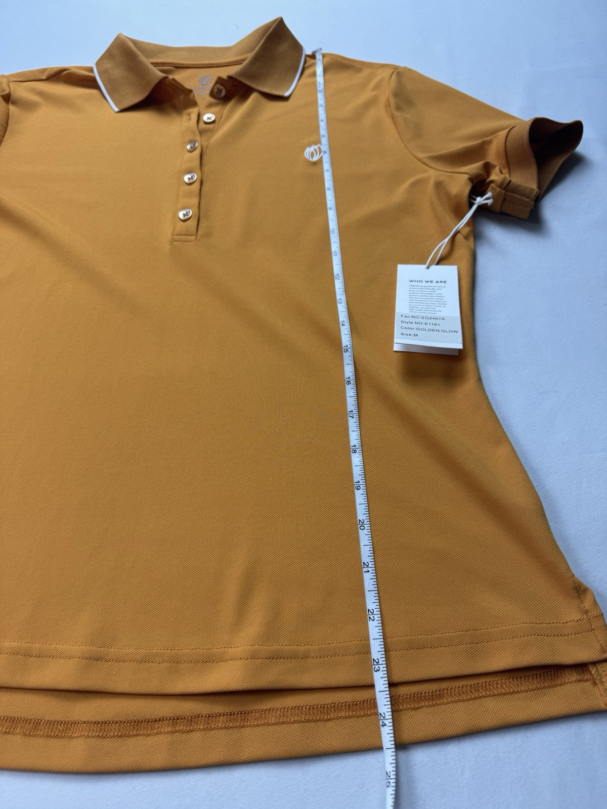 GG Blue Women's Golf Polo Shirt Sz M. (B.33)