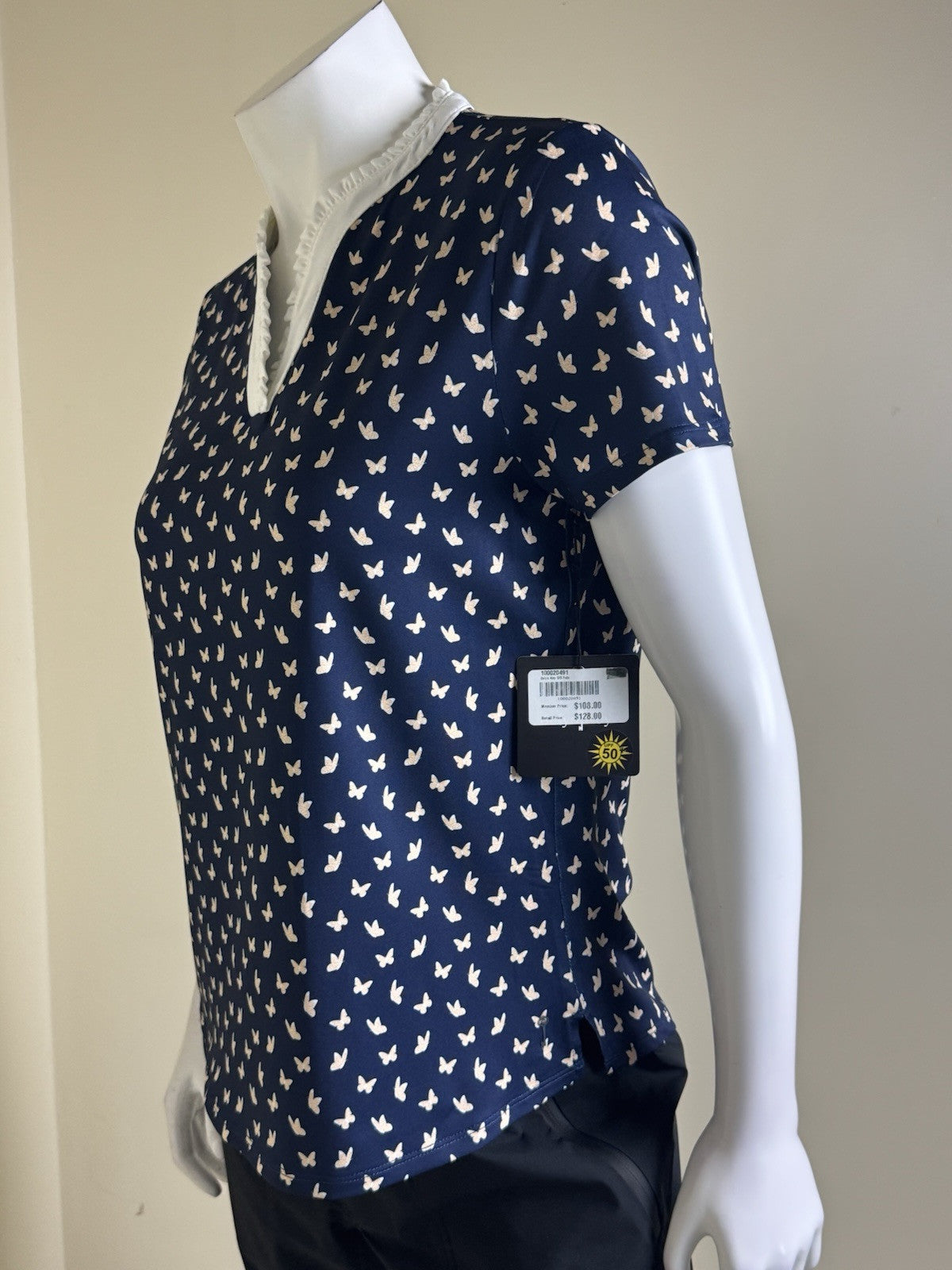 BELYN KEY Women’s Golf Shirt Sz S.    (B.33)