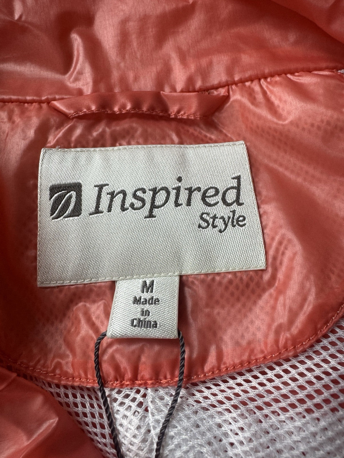$129 Inspired Style Women's Orange Windbreaker Size M.      (B.43/1)